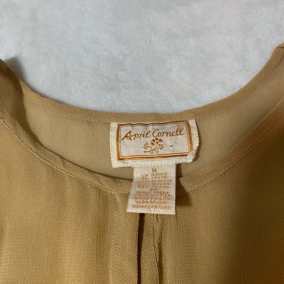 Vintage April Cornell Embroidered Shirt/Blouse- Vaguely Fall Themed - Picture 4 of 5